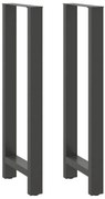4013350 vidaXL Крака за бар маса, антрацит, 2 бр., 40 x (110-111) см, стомана