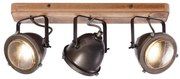 Brilliant - Точково осветително тяло CARMEN WOOD 3xGU10/5W/230V кафяво
