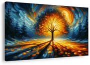 Картина на платно – Дървото на живота сред тъмен лес