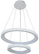 Brilagi - LED димируем полилей на кабел FALCON SLIM LED/68W/230V Ø 50 см бял + дистанционно управление