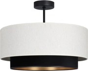 Плафон NATIA, 1xE27/60W/230V, Ø 45 см, бял/черен