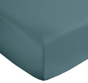 Тюркоазен еластичен чаршаф от памучен сатен 90x190 cm Cotton Sateen – Bianca