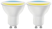 Комплект от 2 димируеми LED крушки MESH Smart GU10/6,5W/230V 2700-6500K + дистанционно управление - Aigostar
