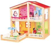 Lelin Toys - Дървена къща-вила, Лятно настроение
