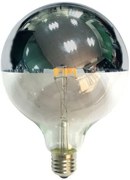 Лампа LED Filament E27 Globe 6W 2700K Dimmable Silver