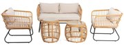 Бежови градински мебели от изкуствен ратан Vistdal - Bonami Essentials