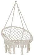 Xамак DKD Home Decor Бежов полиестер Памук Стомана (80 x 63 x 120 cm)