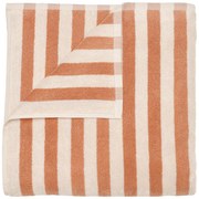 Оранжева/бежова хавлиена кърпа от органичен памук 70x140 cm Arto – Blomus