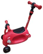 Ocie - Мултифункционална кола за возене Ride-On / Тротинетка 4 в 1 Juan Червена 9680001-R