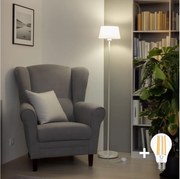 Brilagi - LED подова лампа CERIA 1xE27/40W/230V Ø 25 см бяла