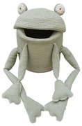Светлозелена текстилна детска кошница за играчки ø 23x35 cm Fred the Frog – Lorena Canals