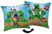 Детска възглавница 40x40 cm Minecraft "Creeper Rush" – Jerry Fabrics