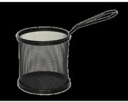 Horecano - Иноксова кошничка за сервиране кръгла черна 9x9см B2232 (181003-1)