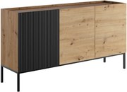 Скрин Como 150 3D-Естествено дърво-Черен