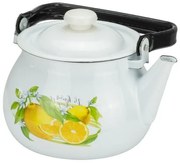 Horecano - Емайлиран чайник 2,5л "ЛИМОН" Н-(I2710/2whtLem)