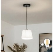 Brilagi - LED висяща лампа на кабел CERIA 1xE27/40W/230V Ø 20,5 см бяла