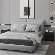 809848 vidaXL Нощни шкафчета, 2 бр, черни, 45x34,5x44,5 см, инженерно дърво