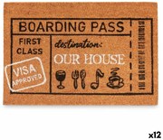 Изтривалка за Врата Boarding Pass Естествен 60 x 1 x 40 cm (12 броя)