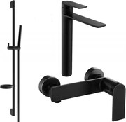 Mexen Zero DS70 комплект за душ, черен - 71114DS70-70