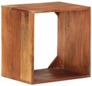 340304 vidaXL Стенен рафт, 40x30x40 см, акациево дърво масив