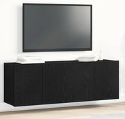 862195 vidaXL ТВ шкафове, 2 бр., черен дъб, 120x30x41 см, инженерно дърво