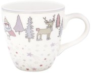 Бяла и розова чаша от фаянс Деца Forrest - Green Gate