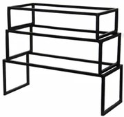 К-кт стойки 3бр за блок маса квадратни Метал/Дърво - SG-79772(A,B,C)