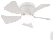 Globo 03609W - LED Димируем вентилатор за таван HINES LED/10W/230V + DO бяло
