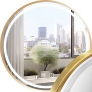 Огледало LED 70cm MMJ BRUSH GOLD