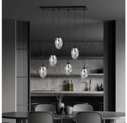 Пендел ASTRAL 6xE14/10W/230V черен/опушен