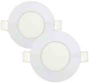 Комплект 2 броя LED панел, кръг, 6W, 220V или 12V с включен драйвър