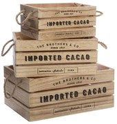 Сет кутии за съхранение atmosphera Denys, 23/29/35 cm - Натурален