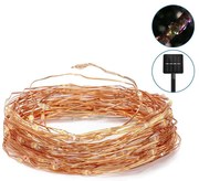 Aigostar - LED соларна верига 12м, 8 функции, IP65, мултицветна