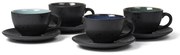 Черни/тъмносини керамични чаши в комплект 4 бр. 240 ml Gastro Black/Mix – Bitz