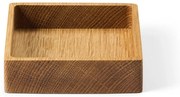 Декоративна дървена кутия за съхранение в естествен цвят 11x11x3 cm Square S – LIND DNA