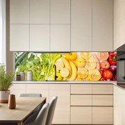 Стъклен гръб за кухня - Витамини