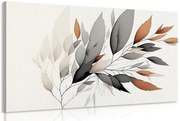Картина на платно – Минималистична клонка листа