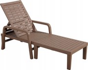 Шезлонг Concavo-светлокафяв