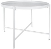 Бяла метална кръгла масичка за кафе ø 50 cm Meseta – Leitmotiv