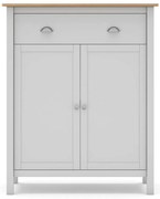 Висок скрин от бял/натурален бор 90x110 cm Misti - Marckeric