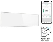 Klarstein Wonderwall 300 Smart, инфрачервена печка, 30 x 100 cm, 300 W, седмичен таймер, IP24, бяла
