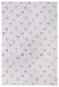 Розово-бял детски килим 120x170 cm Hearts - Hanse Home