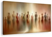 Картина на платно – Абстрактни фигури в мъгла