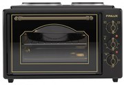 Малка готварска печка Finlux FMC-3535B, 35 л, 1400 W, Два котлона, 3 функции, Емайл, Черен