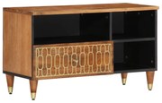 358301 vidaXL ТВ шкаф, 80x33x46 см, мангово дърво масив