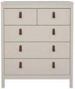 Сиво-бежов скрин 82x99x38 cm Madrid – Tvilum