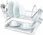G-Сушилник за чинии на 2 етажа, прозрачен (71021S-1-T)