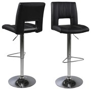 Бар стол SERENA 1 бр. черен/матов хром