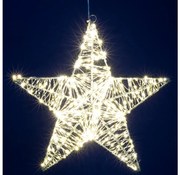 LED коледна декорация 320xLED/230V 45 cm топла бяла звезда