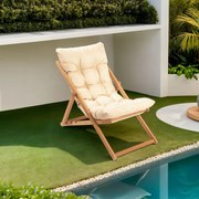 Градински стол My006, цвят Кафяв Кремав